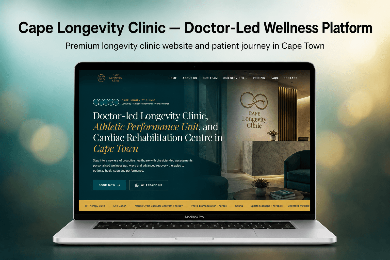 Cape Longevity Clinic - Doctor-Led Longevity Platform (Next.js + Supabase + Bookem)